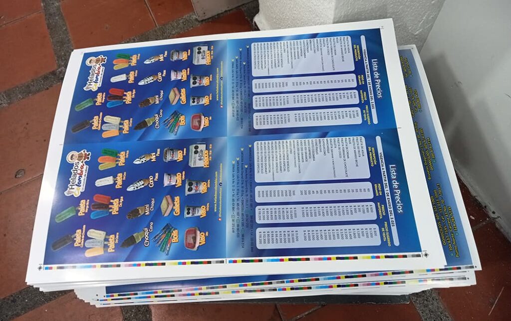 volantes lista de precios